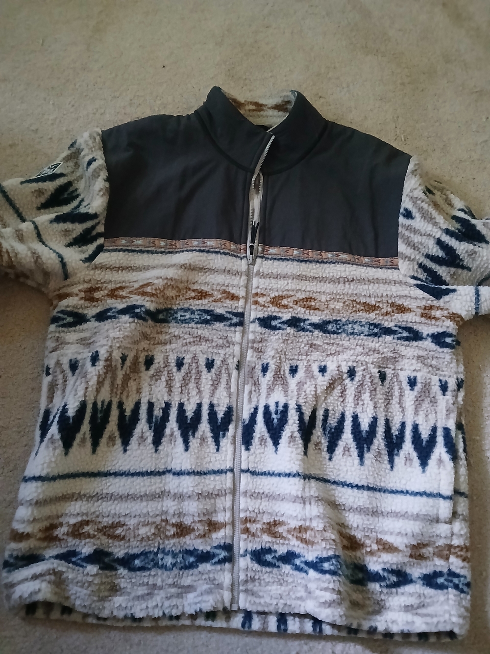 Prana Heritage Unisex Patterned Sherpa Jacket